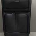 U.S. Traveler Anzio Softside Sturdy Ballistic Nylon Expandable Travel Suitcase Luggage with 4 Spinner Wheels, Dark Grey, Checked-Large 30-Inch