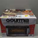 Gourmia Toaster Oven Digital Air Fryer - Convection Mode with 4 Slice Capacity, 3 Rack Positions, 12 Presets, Toast, Bagel, Bake, Roast, Broil, Dehydrate, Popcorn, Fits 9" Pizza, Stainless Steel