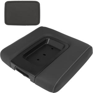 22881398 Front Center Console Armrest Lid Middle Seat Black Leather for (2014-2020) Tahoe Silverado 1500 2500 3500 HD, Escalade ESV, Yukon Sierra, 22876379