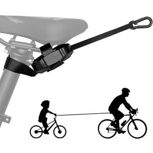 ENLEE Bike Tow Rope for Kids, 8.2FT Auto-Retractable Bicycle Tow Strap, Portable Outdoor Cycling Child Bike Leash with A Hook for Mountain/Road/Gravel/Ebike