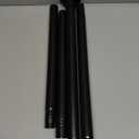 Black Shower Curtain Rod 31 to 80 Inch,1 Inch Diameter Adjustable Spring Tension Stainless Steel Telescoping Rod,Easy Install,No Rust