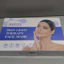 Red Light Therapy Mask for Face, 7-1 Colors Led face mask light therapy for Wrinkles, Fine Lines, Dark Spots, Portable & Rechargeable for Home Working Travel Yoga Sleep, White