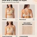 SHAPERMINT Bras for Women - Lingerie Bra, Bralettes for Women with Support, No Underwire Plus Size Bras for Women (Beige, L)