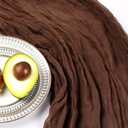 6 x 6 Pack 10FT Brown Cheesecloth Table Runner 120 Inch Long Gauze Rustic Boho Spring Cheese Cloth Table Runner Sheer Fabric Decorations for Holiday Party Wedding Banquet Bridal Baby Shower Dcor