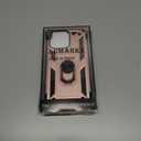 2 x IKAZZ for iPhone 15 Pro Max Case 6.7 Inch with Screen Protector,Military Grade Shockproof Heavy Duty Protective Phone Cover Pass 16ft Drop Test with Magnetic Kickstand Car Mount Holder,Rose Gold