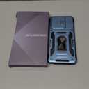 DEERLAMN Case Compatible with Moto G Stylus 5G 2025 Built in Slide Camera Cover+Screen Protector(1 Pack), Rotated Ring Kickstand Military Grade Shockproof Protective Cover-Light Blue