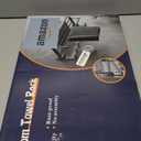 BESy 24 Inch Oil Rubbed Bronze Towel Racks, Bathroom Towel Shelf with Foldable Towel Bar Holder and Towel Hooks, Wall Mounted Multifunctional Bathroom Accessories, Double Towel Bars