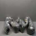 WBHome Pre-lit 9 Feet/108 Inch Christmas Garland, White & Silver Lighted Garland with 50 LED Lights for Indoor Outdoor Xmas Decor Holiday Decorations, Battery Operated (Batteries NOT Included)