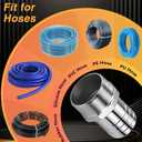 Stainless Steel 2" to 2" NPT Male Threaded Hose Barb Fittings, 2PCS 2in to 2in NPT Male Hose Barb Connectors for Water Air Gas Pipes