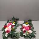 Artificial Wedding Arch Flowers Kit(Pack of 2) for Wedding Arch, Bridal Shower, Ceremony and Reception Backdrop Decoration (Bright Pink)