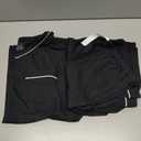 CF Women's 100% Cotton Pajama Sets Soft Short Sleeve Tops & Pants Comfy Sleepwear 2 Piece Lounge set with Pockets Loungewear (Medium, Black)