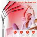 Viconor Red Light Therapy Lamp,4 Head Infrared Light Therapy for Body Device with Adjustable Stand-660nm Red Light850nm Near Infrared Light Therapy Device for Face,Body,Pain,Skin at Home