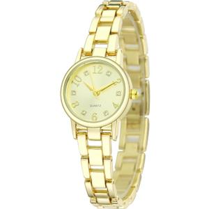 Women's Quartz Wrist Watch Exquisite Ladies Watches Alloy Strap Daily Waterproof (GD)