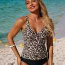 ZAFUL Women's High Waisted Bikini Set Ruched Tummy Control Swimsuits Twist Two Piece 2026 Metal Bathing Suit Large