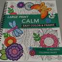 Large Print Easy Color & Frame - Calm (Stress Free Coloring Book)