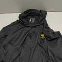 BASSDASH UPF 50+ Mens UV Sun Protection Long Sleeve Performance Fishing Hoodie Hooded Shirts (5XL, Black/Yellow Logo)