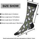Crew Socks Cotton Cozy Crew Socks Over the Calf Tube Socks For Men Women (Gray)