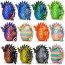 12PCS 3D Printed Crystal Dragon & Egg Set - 12 Unique Colors - 5.12 Inch Glitter Dragons with 2.36 Inch Surprise Eggs - Blind Box Collectible Toys for Adults - Fantasy Party Favors Gift