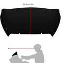 9" Wave Windshield Windscreen Air Deflector for Harley CVO Road Glide FLTRXSE 2023-up, CVO Road Glide ST FLTRXSTSE 2024-up, Road Glide FLTRX 2024-up Accessories (Dark Smoke)