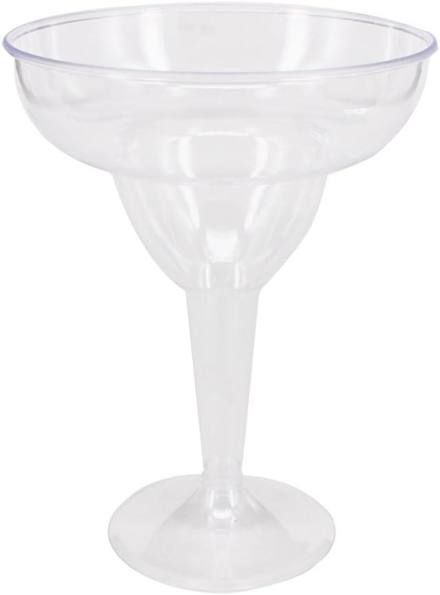 18 Count 11oz Clear Hard Plastic Margarita Glasses/Party Cups Wedding Parties Cocktail Cups
