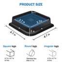ANNKUT Bed Risers 10 Inch Heavy Duty, Furniture Risers for Bed Desk Table Sofa Couch，Oversized Bed Lifts Risers, Support up to 5000 Lbs(8 Pack Black)