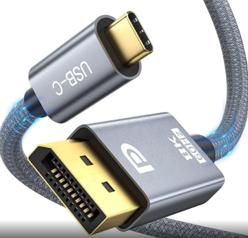 USB C to Displayport 1.4 Cable Support 8K@60Hz, 4K@144Hz, 32.4Gbps Type C to DP Cord Compatible Thunderbolt 4/3 & USB4 for iPad, MacBook Pro M1 M2/Air, Surface, iMac, XPS and More (9.9FT) 3m
