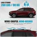 Roof Rack Cross Bars for 2014-2023 Jeep Cherokee Accessories, Aluminum Roof Rack Crossbars Storage Accessories, Bicycle Rack, Kayak Rack, Cargo Box Rack, Cargo Carrier Rack, Ski Rack