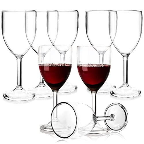 Party Essentials 8 CT. 8 oz Plastic Wine Glasses