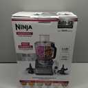 Ninja Food Processor, Professional Plus, 1000 Peak Watts, 4 Functions for Chopping, Slicing, Purees & Dough with 9-Cup Processor Bowl, 3 Blades, Food Chute & Pusher, Silver, BN601