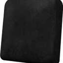 Couch Cushion Cover Leather-Look 1PC Stretch Chair Seat Slipcover for Living Room Individual Armchair Seat Cushion Cover, Pet-Friendly, Non-Slip, Easy Fit - Black