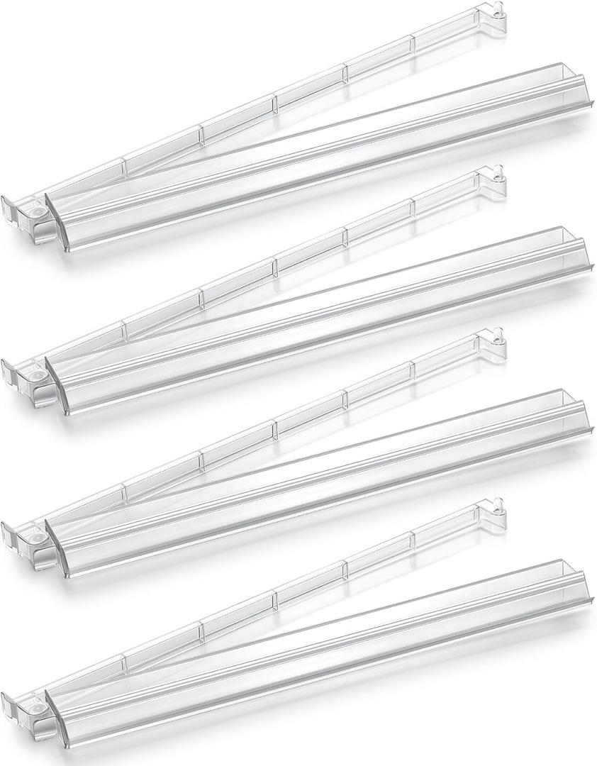 cjc Premium All-in-One Mahjong Racks with Pushers - 4-Piece Modern American Clear Set + 3 Dices, Heavy-Duty Acrylic, No-Assembly for Easy Gameplay, Color