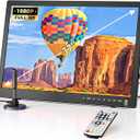 Desobry 17 Inch Portable TV with Antenna, Portable Small TV with ATSC Tuner, Battery Operated TV Portable Monitor Built-in TV Stand, Mini TV for Kitchen, Bedroom, Camping, RV, Support HDMI, AV, USB