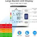 P PANACARE Wrist Blood Pressure Monitor for Home Use, Large LCD Backlit Display, Portable and Lightweight, 298 Memory Storage for 2 Users with Carrying Case