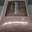 Luxury Soft Velvet Quilt Set King Size - Lightweight Velvet Bedding Set for All Season, Oversized Bedspread Coverlet Comforter Set with 2 Pillow Shams, Pink, Diamond (King/Cal.King (106" x 96"))