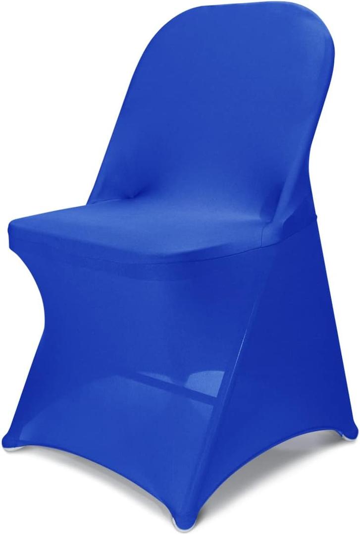 Babenest Spandex Folding Chair Covers Upgraded Universal Stretch Washable Fitted Chair Slipcovers Protector for Wedding, Holidays, Banquet, Party, Celebration (50, Royal Blue)