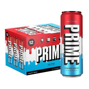 PRIME Energy ICE POP | Zero Sugar Energy Drink | Preworkout Energy | 200mg Caffeine with 355mg of Electrolytes and Coconut Water for Hydration| Vegan | Gluten Free |12 Fluid Ounce | 12 Pack, Best By: 08/20/25