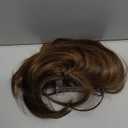 REECHO Invisible Wire Hair Extensions with Thinner Softer Lace Weft (Chocolate Brown with Golden Highlights, 12 Inch (Pack of 1))