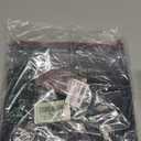 keriffe Women's Straight Leg Pants High Waisted Button Stretchy Business Work Dress Casual Trousers Multiple Pockets (Large, Black)