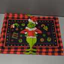 Christmas Placemats Set of 4 12x18 Inch Christmas Place Mats Xmas Winter Table Mats for Party Kitchen Dining Decoration