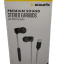 Acoustix Premium Sound Stereo Earbuds With Usb C Connector
