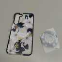 for Samsung Galaxy S23 Plus Case for Women - Girls Cute Design Compatible with Magsafe Magnetic Ring Holder Stand Blue Flower Phone Covers Aesthetic Girly TPU Funda for S23 Plus