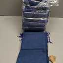 YANGBOYY Burlap Bags, 100 Packs 5''x7'' Burlap Drawstring Gift Bag Party Favor Pouch Linen Jewelry Pockets for Christmas Thanksgiving Easter Valentine's Day Presents Arts Crafts (5''x7'', Navy Blue