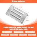 304 Stainless Steel 67060 Heat Deflector for Spirit II 200 and Spirit II 300 Series, Grill Parts for Spirit ii e-210, Spirit e310 Model Years 2017 and Newer, Weber GS4 Spirit II Heat Deflectors