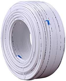 White 1/4" RO Tubing at 70°F-120PSI to 150°F-60PSI 1/4" Flexible water pipes 1/4-inch Plastic NSF Certified CCK Tubing（100 Feet)