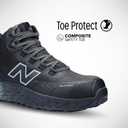 New Balance Men's Composite Toe Cremorne Fresh Foam Work Shoes (B8.5 Wide, Black/Grey)