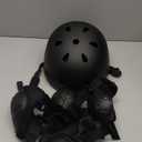 Kids Helmet, Toddler Adjustable Kids Ages 3-8 Years Old Boys Girls Multi-Sports Safety, Black with Pads 