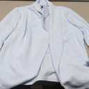Lock and Love Women 3/4 Sleeve Blazer Open Front Cardigan Jacket Work Office Blazer (Large, Wsk2324_light_blue)