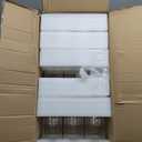 18 PCS Ribbed Hurricane Glass Candle Holders Bulk - Transparent Cylinder Candle Holders for Pillar Candles, Decorative Candle Hurricane Vases for Centerpieces Wedding Table Decorations