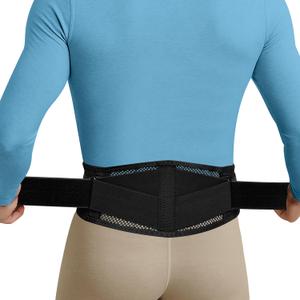 Thin & Lightweight Back Brace for Lower Back Pain Relief Slim, Breathable Back Support Brace for Sciatica, Herniated Disc Adjustable Lumbar Support Belt for Men & Women, All Day Comfort (M (Waist:32''-42''))