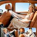 Car Seat Fan for Driver Backseat 3000 mAh Rechargeable Cooling Fan Bladeless Airflow Cooling Fan for Back Seat Kids Passengers with 5 Adjustable Wind Speeds for Outdoor, Fits in Most Car SUV Trucks